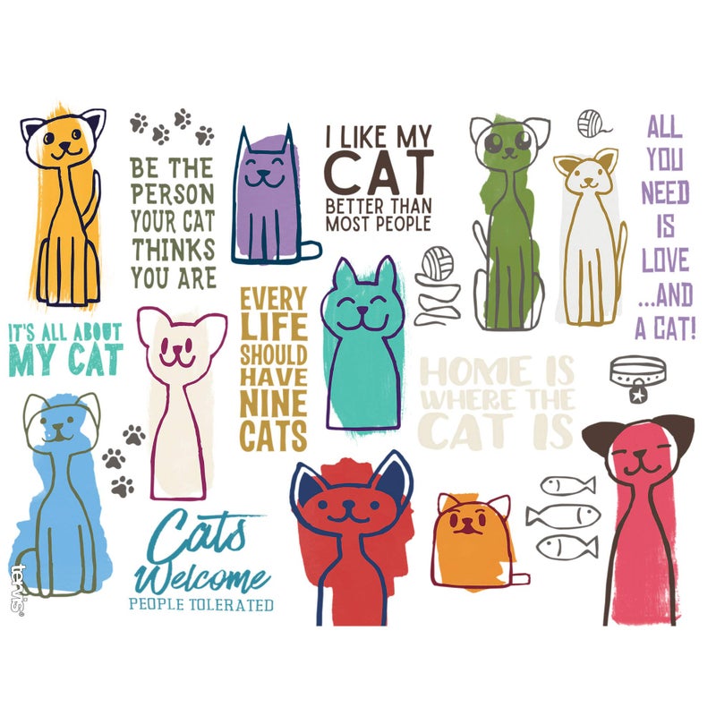 Tervis Cat Sayings Made in USA Double Walled Insulated Tumbler Travel Cup Keeps Drinks Cold & Hot, 24oz, Classic - Image 2